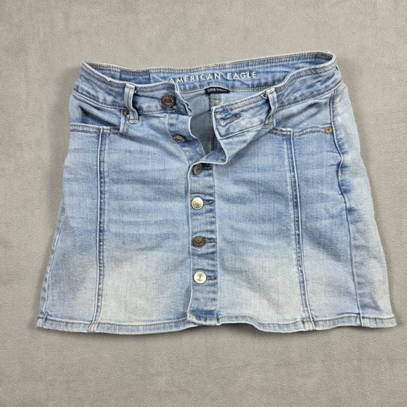 American Eagle Outfitters Dresses & Skirts - American Eagle Skirt Women Size 2 Light Blue Super Stretch Light Wash